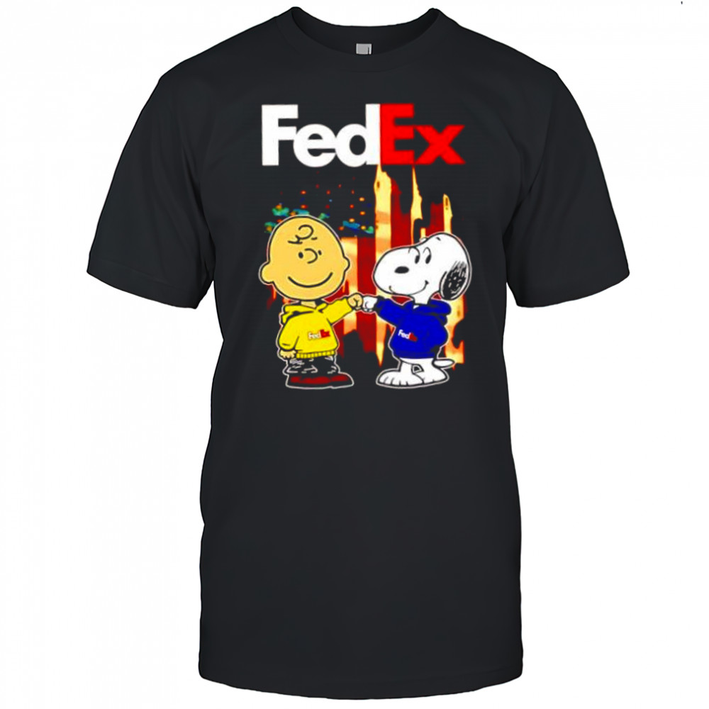 FEDEX Charlie Brown and Snoopy shirt