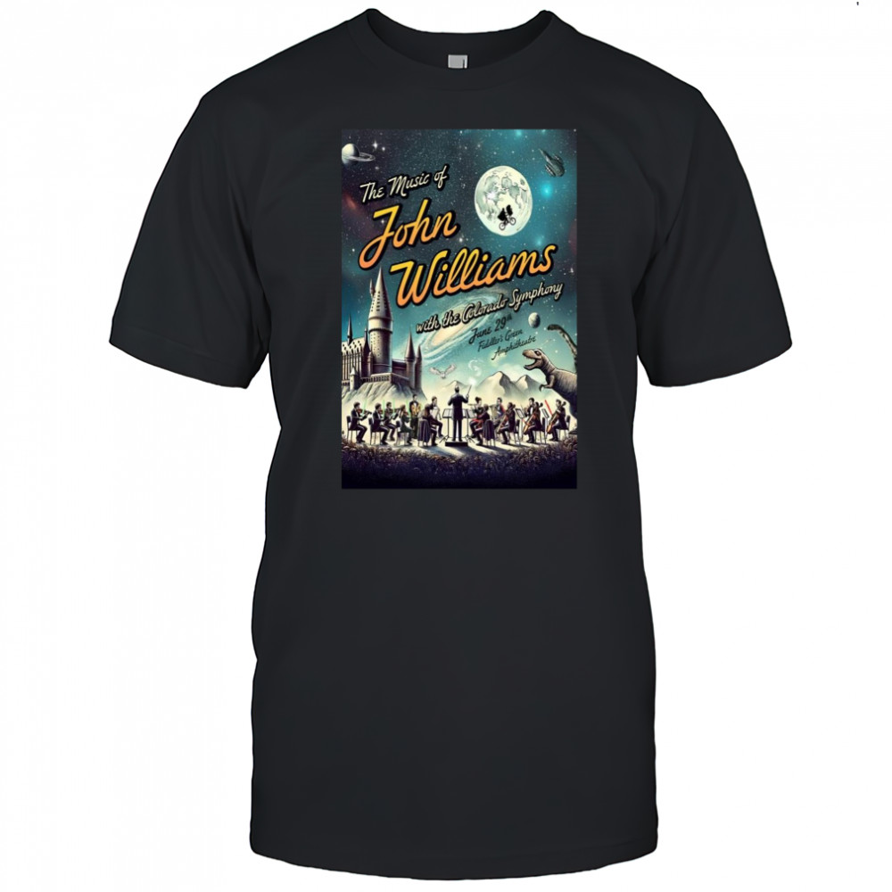 Fiddler Green Amphitheatre The Music Of John Williams June 29 2025 Poster T-Shirt