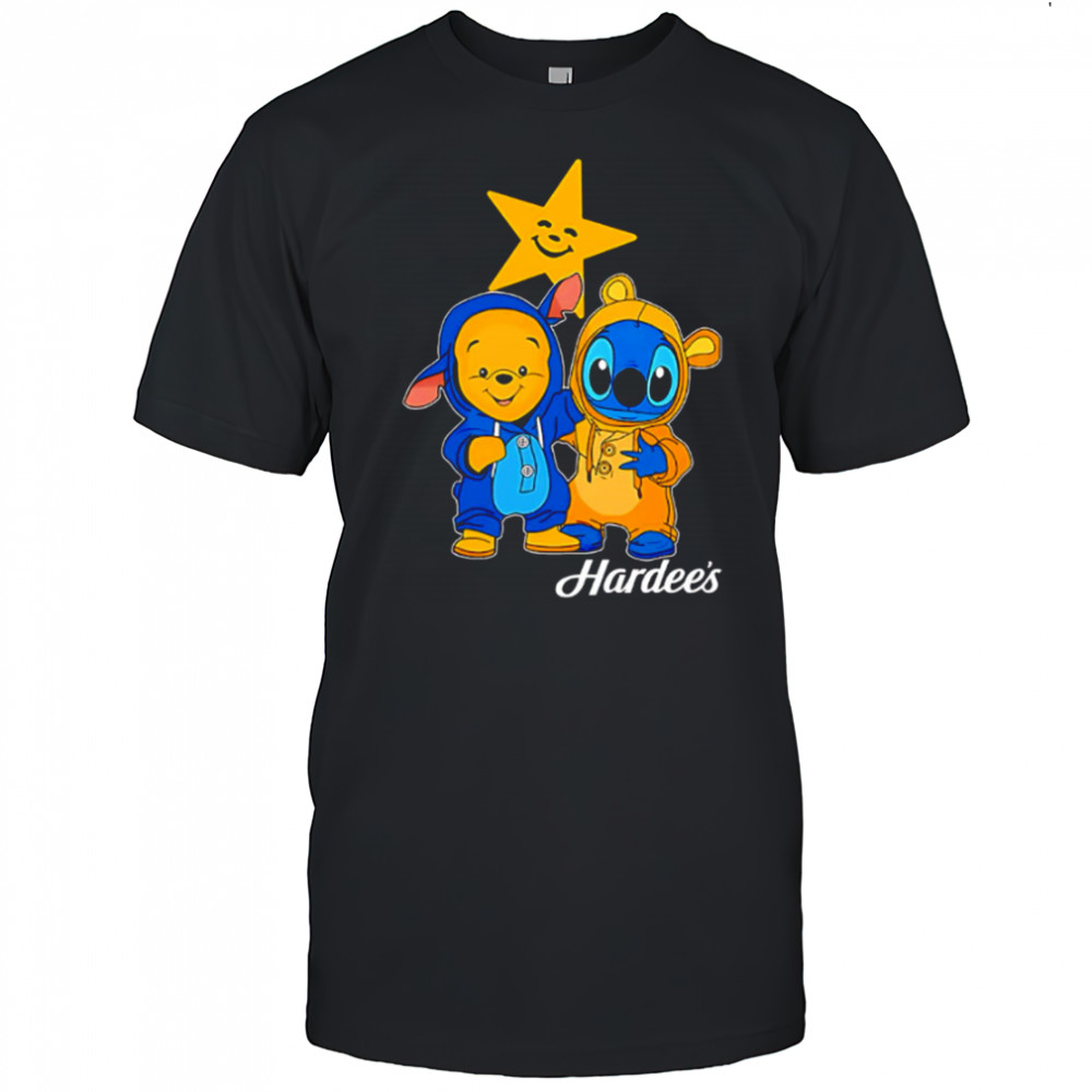 Hardee’s pooh and stitch friends shirt
