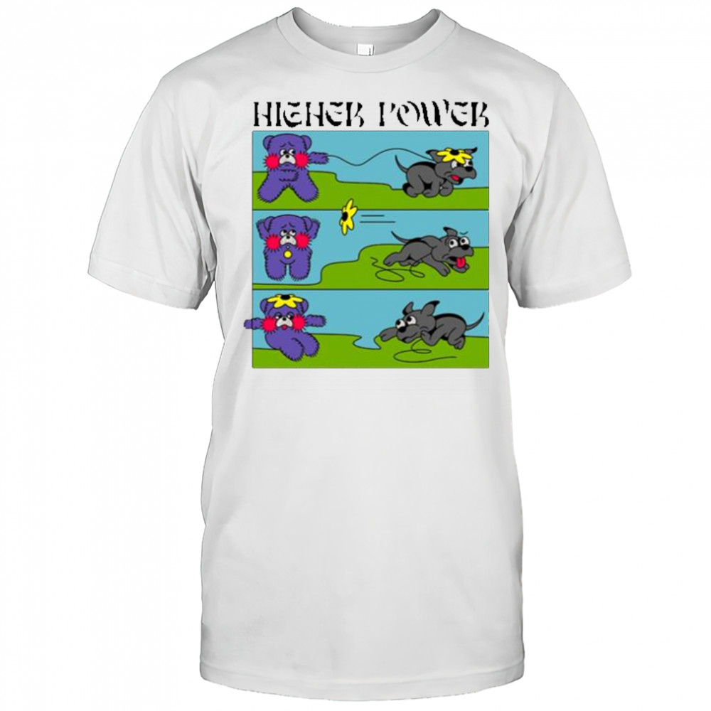Higher Power Flower Dog T-Shirt