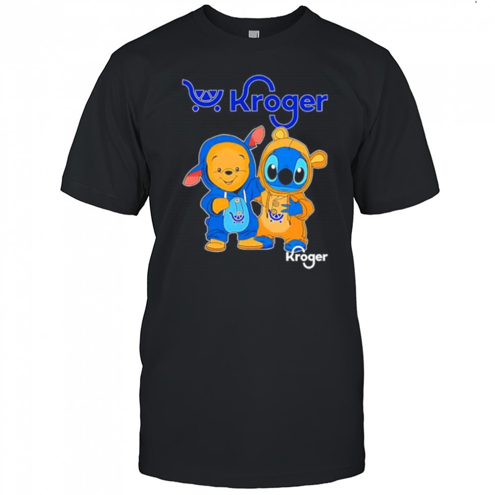 Kroger pooh and stitch friends shirt