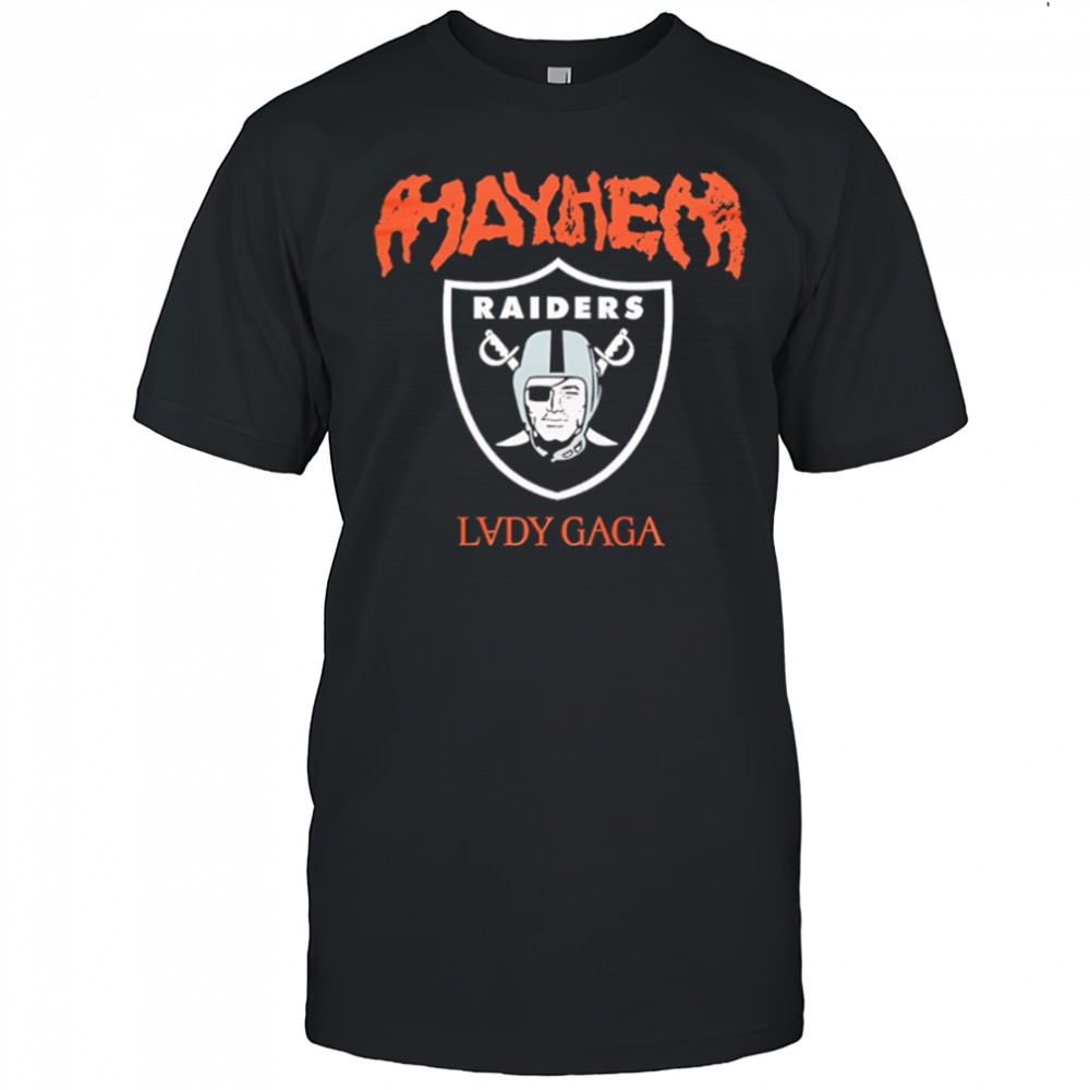 Lady gaga las vegas raiders the mayhem ball tour 2025 shirt