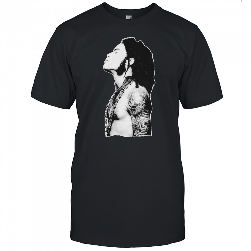 Lenny Kravitz Profile Outline T-shirt