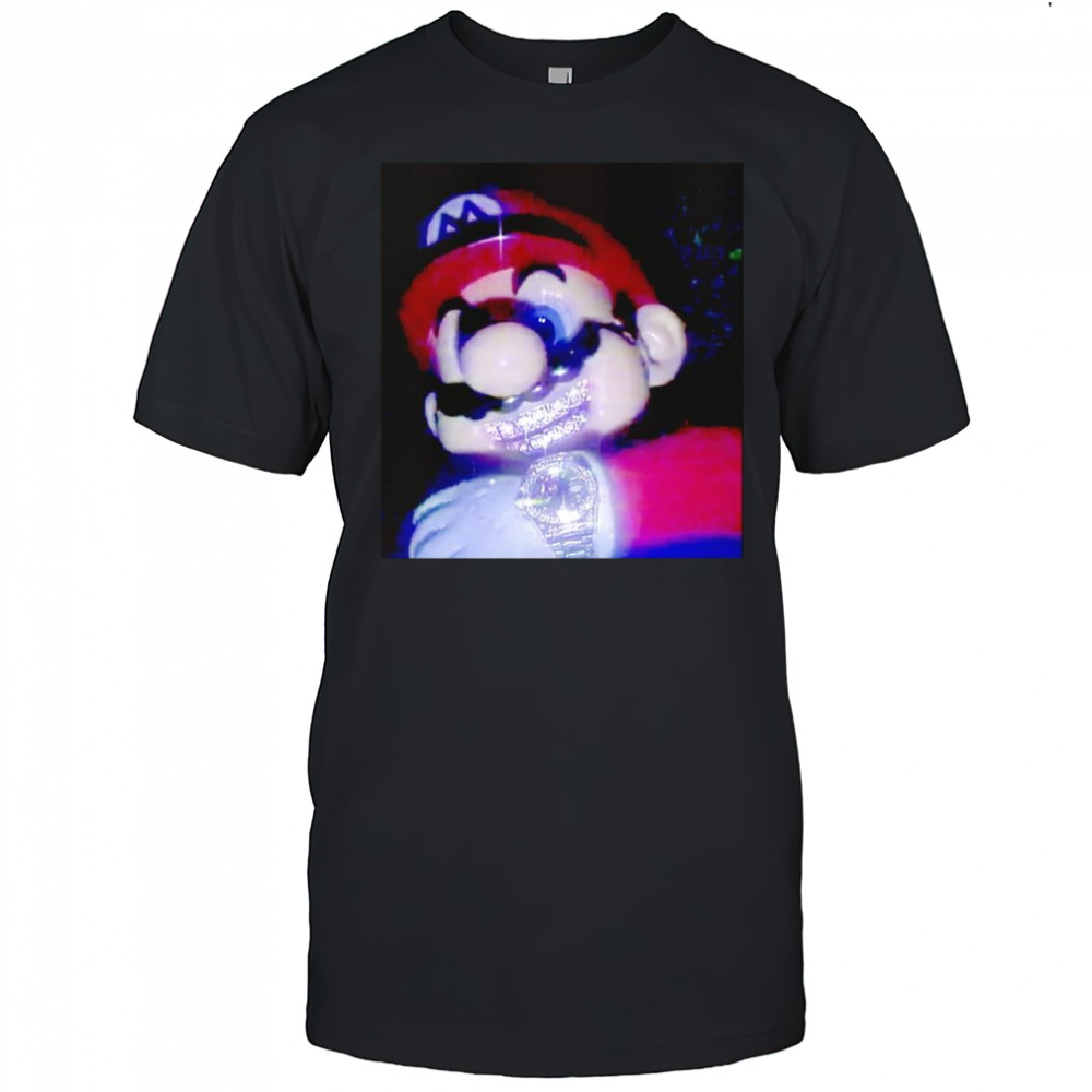 Mario mushrooms bust down shirt