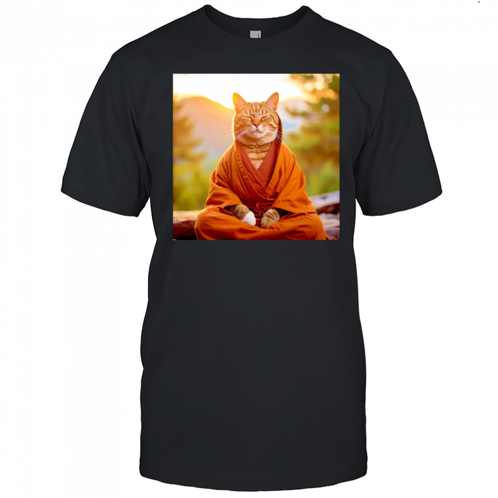 Meditate Cat shirt