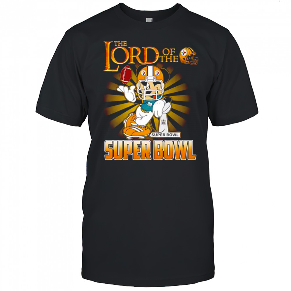 Mickey Mouse The Lord Of The Super Bowl Pittsburgh Steelers T-Shirt