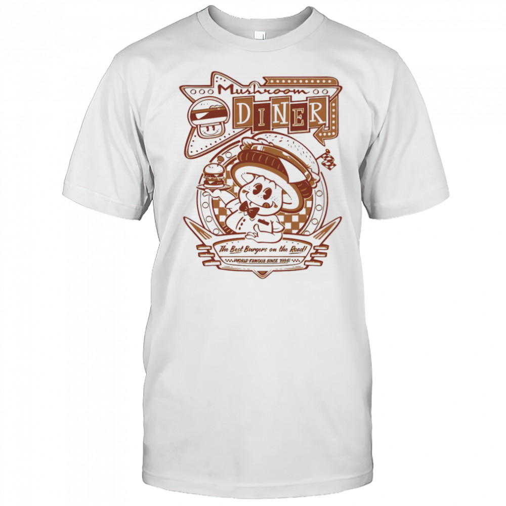 Mushroom dinner burger road shirt