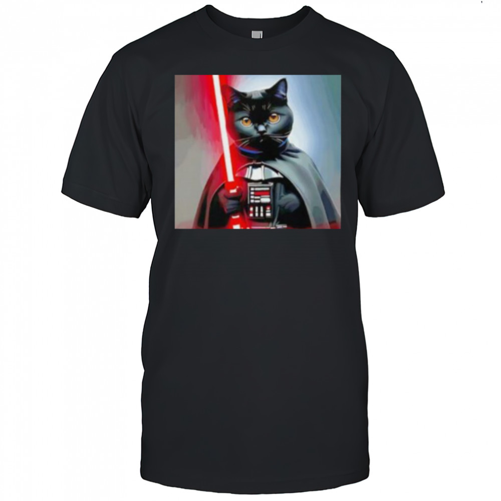 Planet cat Vader Star Wars shirt