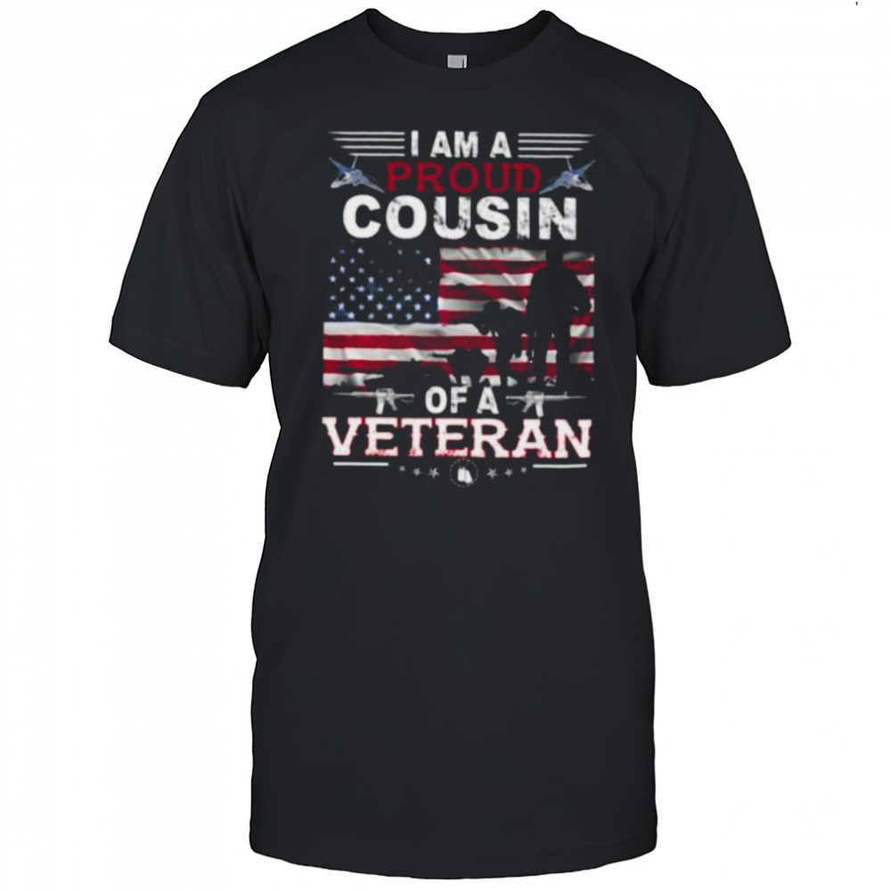 Proud Cousin Veteran Nothing Scares Patriotic Veterans Day Long Sleeve Shirt
