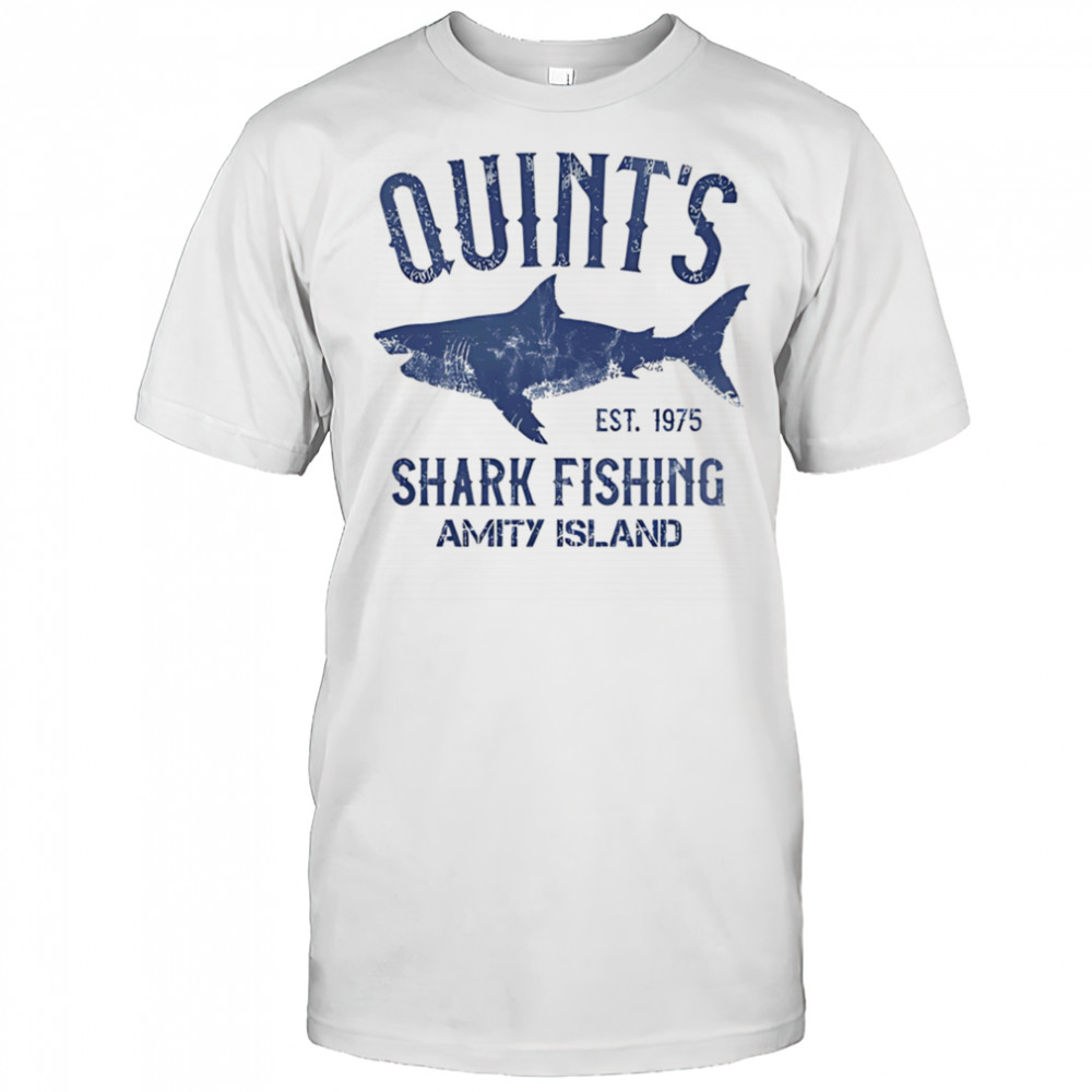 Quint’s shark fishing amity island shirt