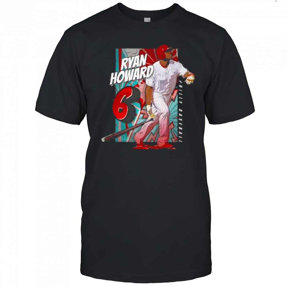Ryan howard philadelphia comicbook shirt