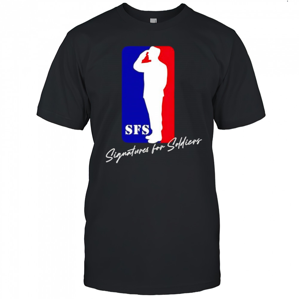 Signatures for Soldiers baseline logo shirt