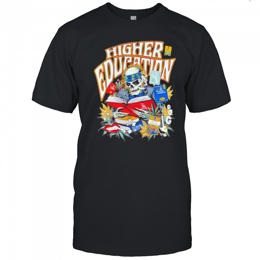 Skeleton Higher Education graphic shirt