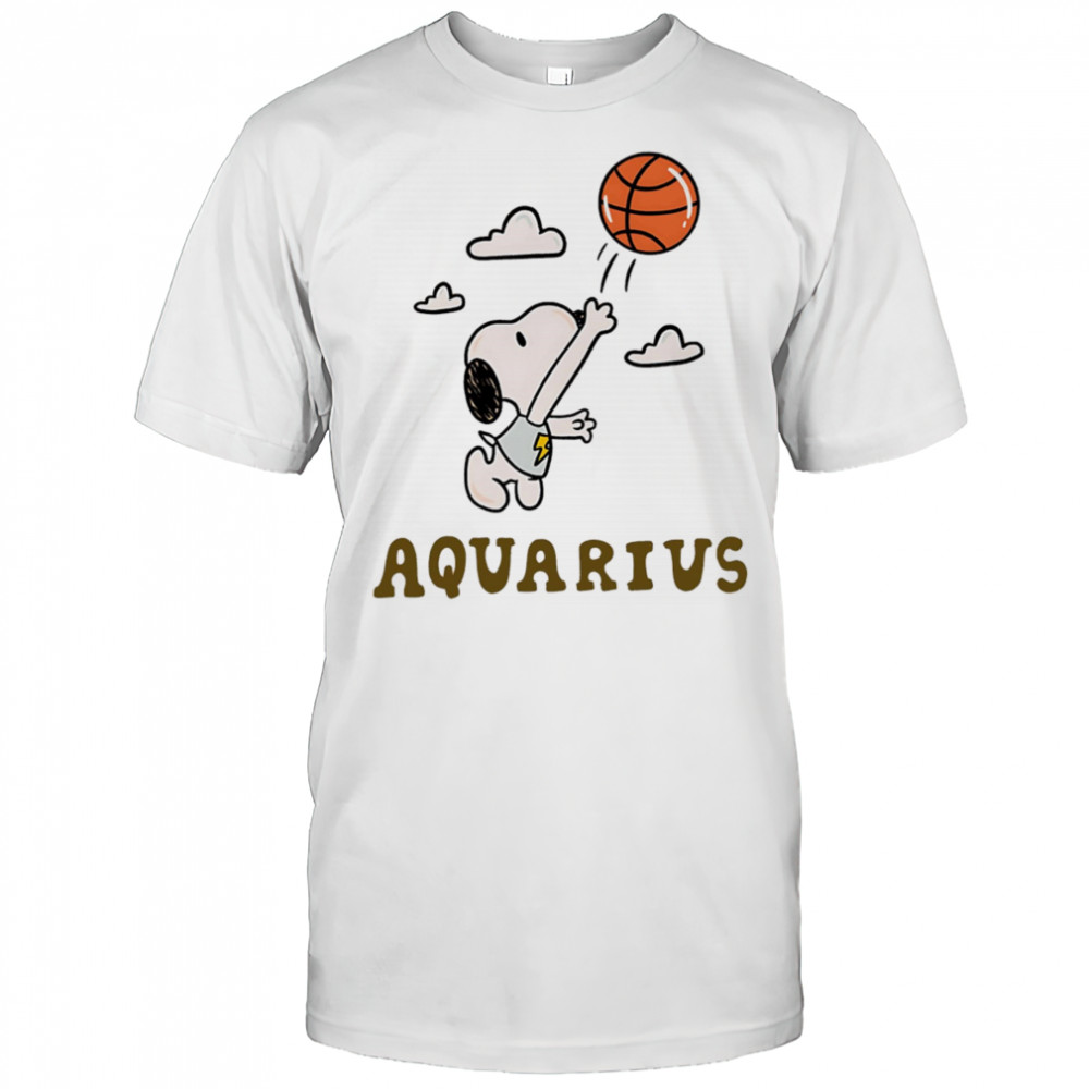 Snoopy Aquarius Zodiac shirt