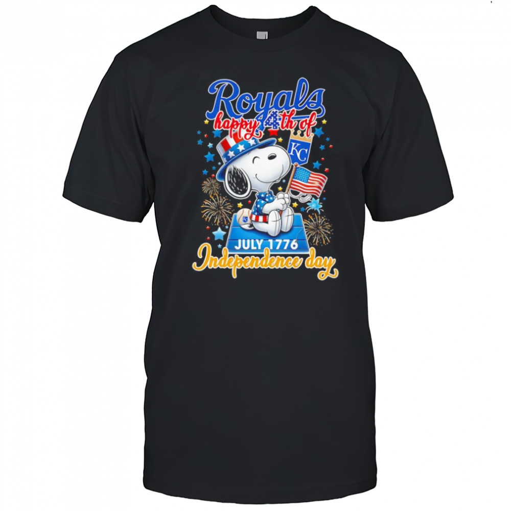 Snoopy Kansas City Royals Happy 4th of July 1776 Independence day shirt