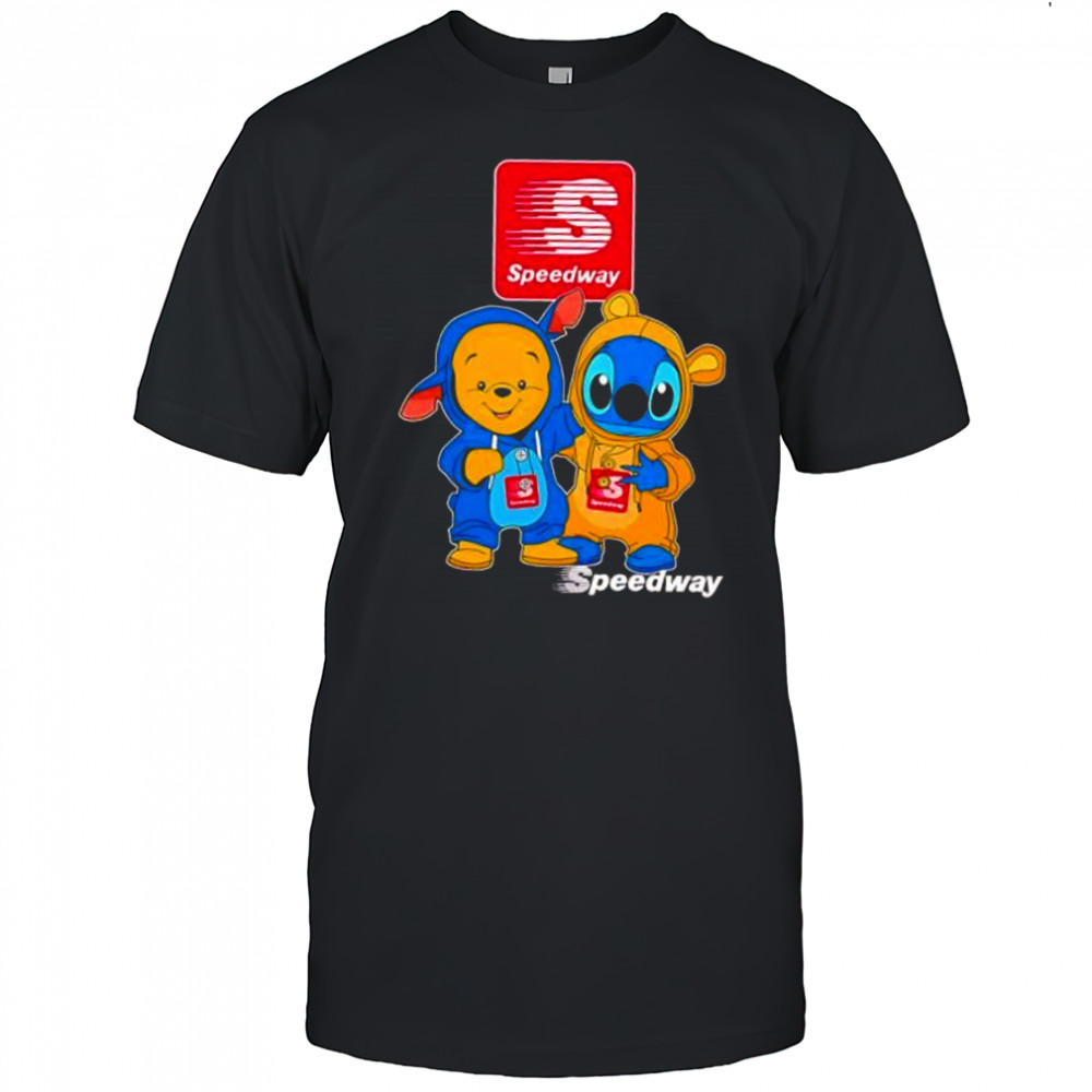 Speedway pooh and stitch friends shirt