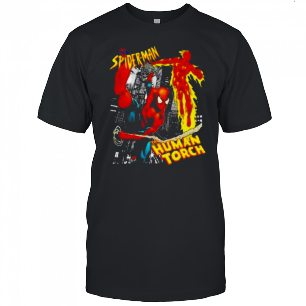 Spider man the Human Torch shirt