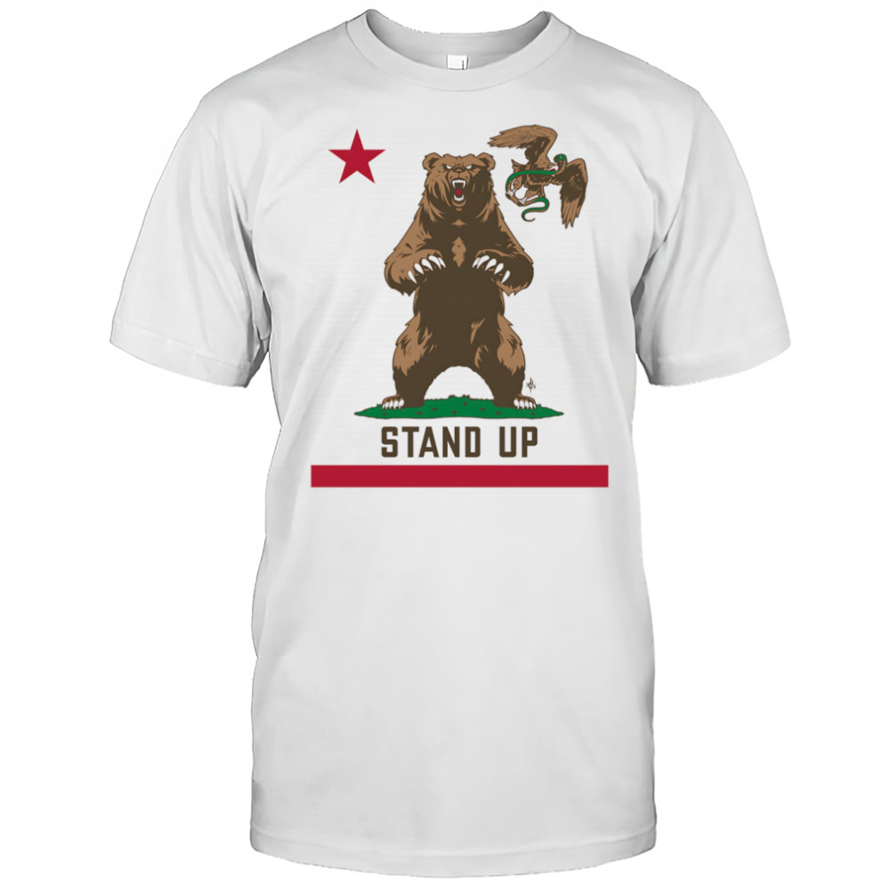 Stand up California flag shirt