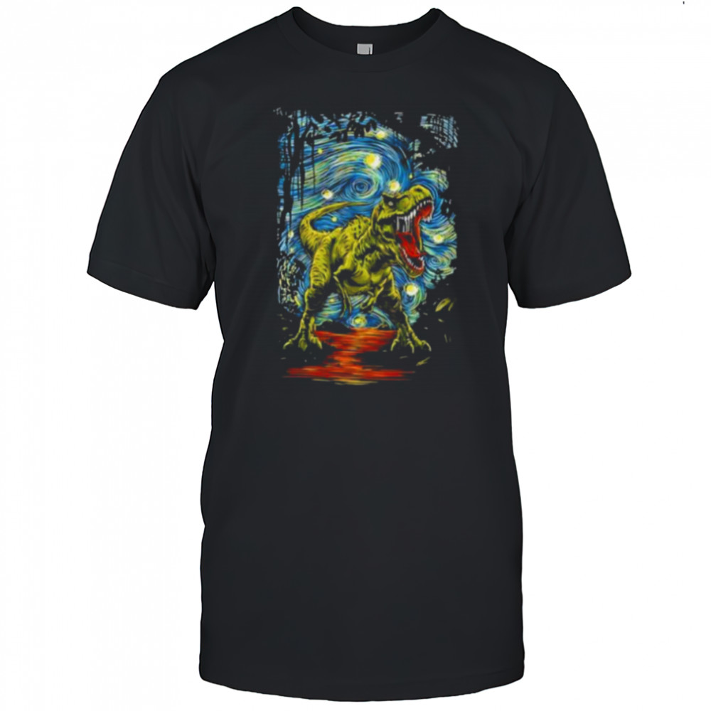 Starry Night T Rex shirt