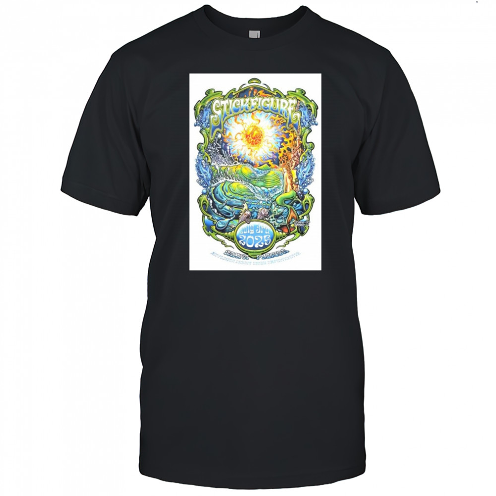 Stick Figure Tampa FL July 3 2025 Show Poster T-Shirt