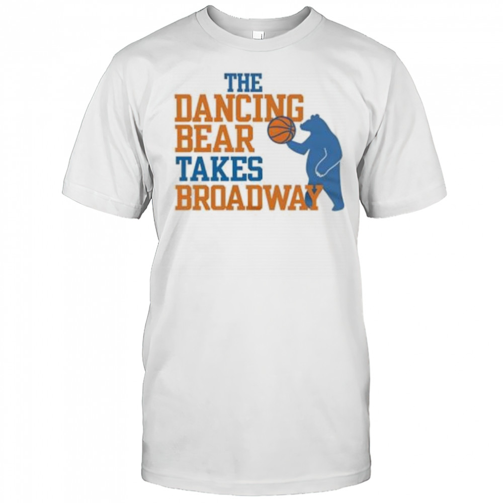 The Dancing Bear Takes Broadway Basketball shirt