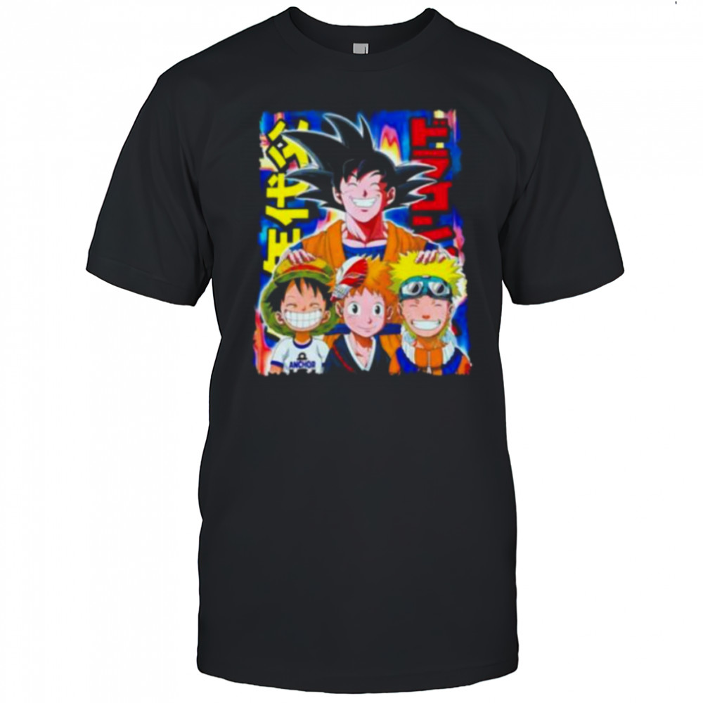The Father of Anime Goku Luffy Naruto shirt