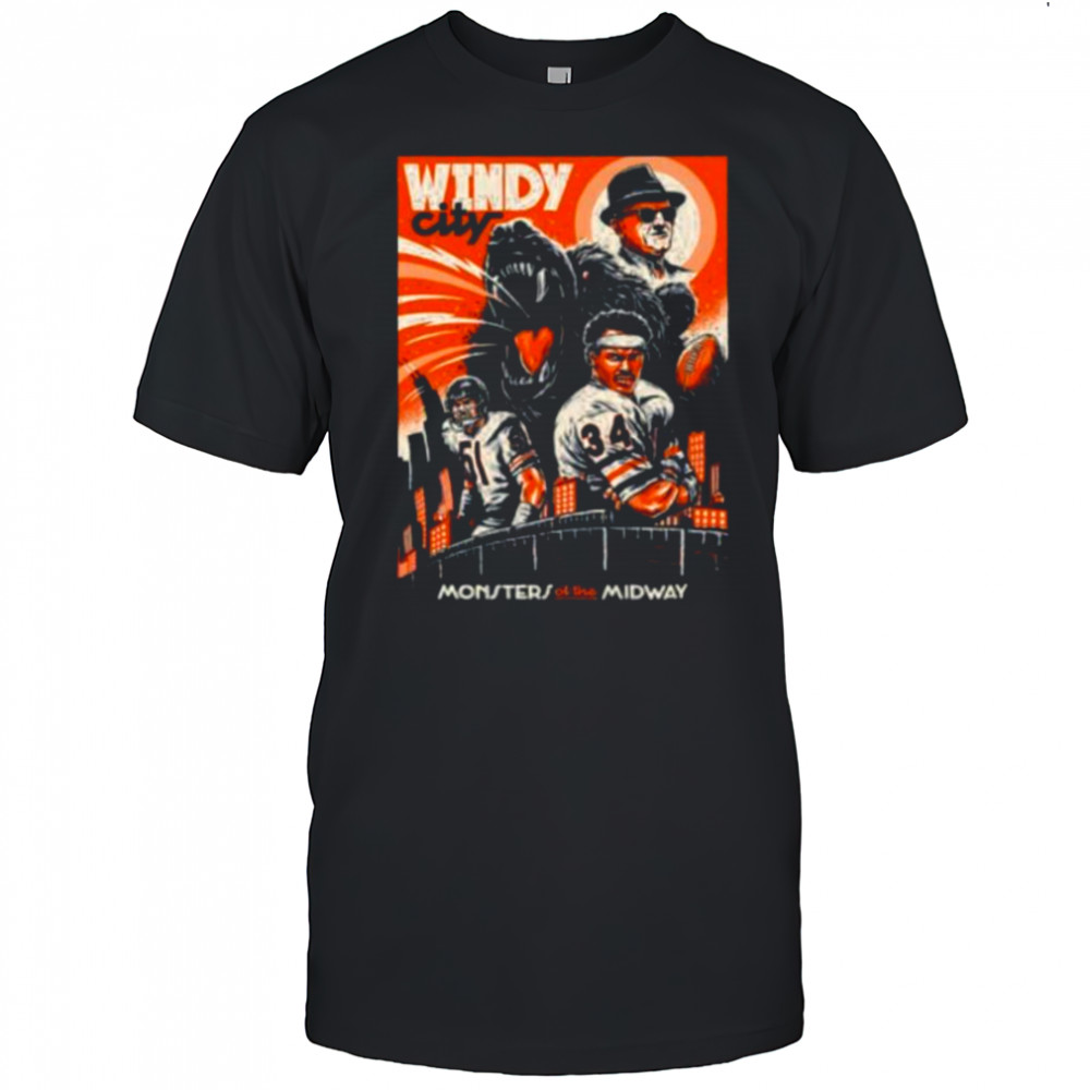 Windy City Monsters of The Miday Chicago Bears shirt