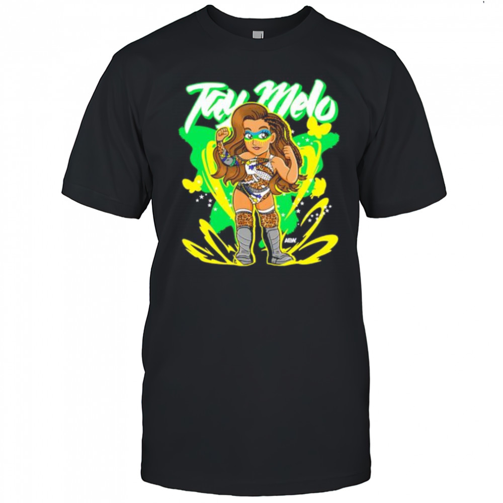 WWE Tay Melo fight cartoon shirt