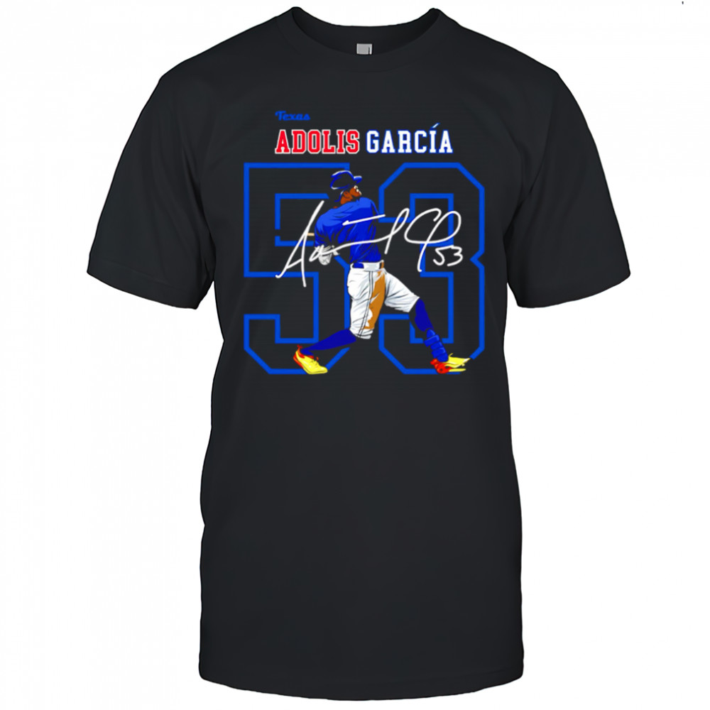 Adolis Garcia 53 Texas Baseball Players signature shirt