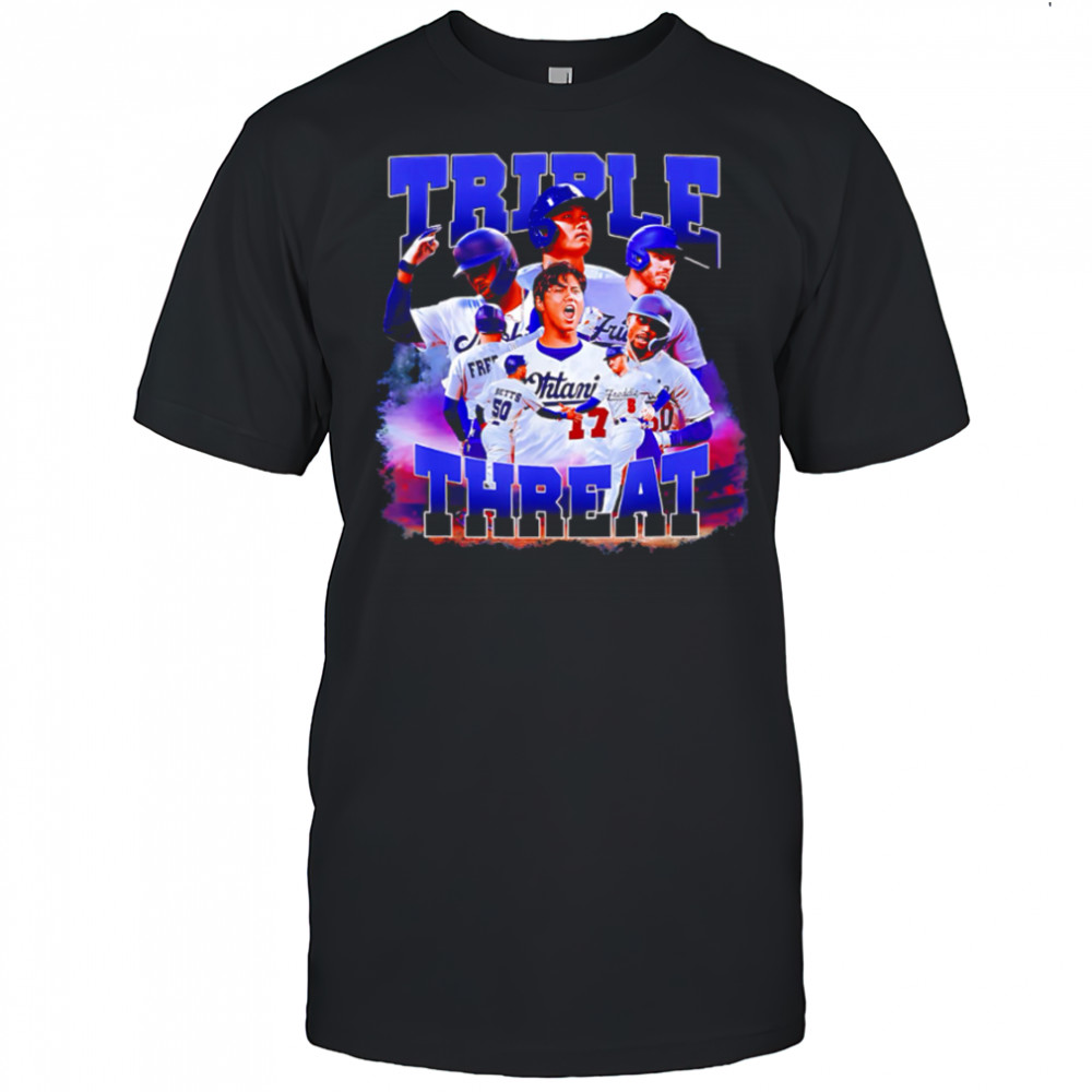 Betts Freeman and Ohtani Los Angeles Baseball graphic shirt