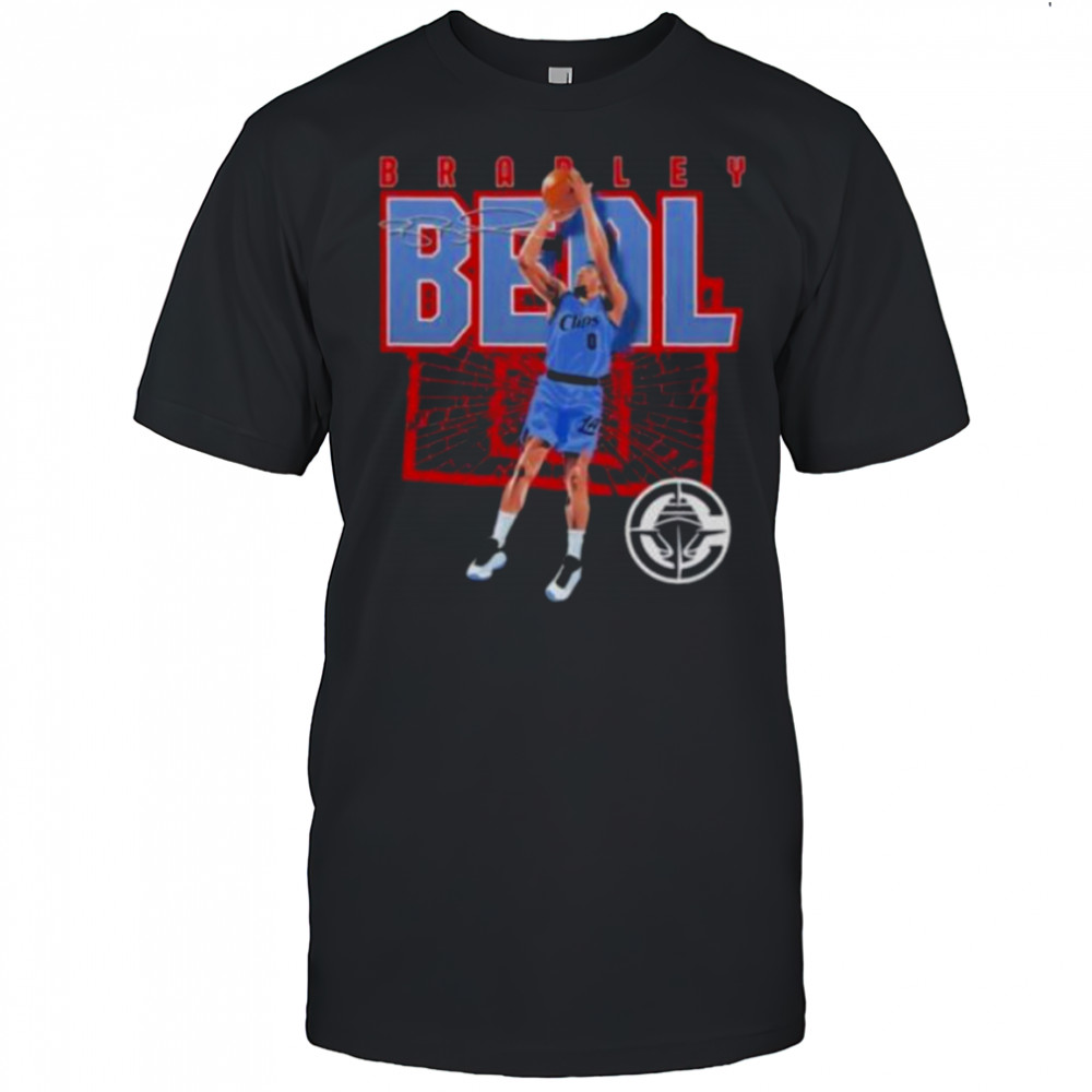 Bradley Beal Los Angeles Clippers shattered autographed shirt