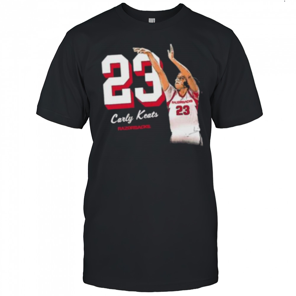 Carly Keats lay up Arkansas Razorbacks shirt