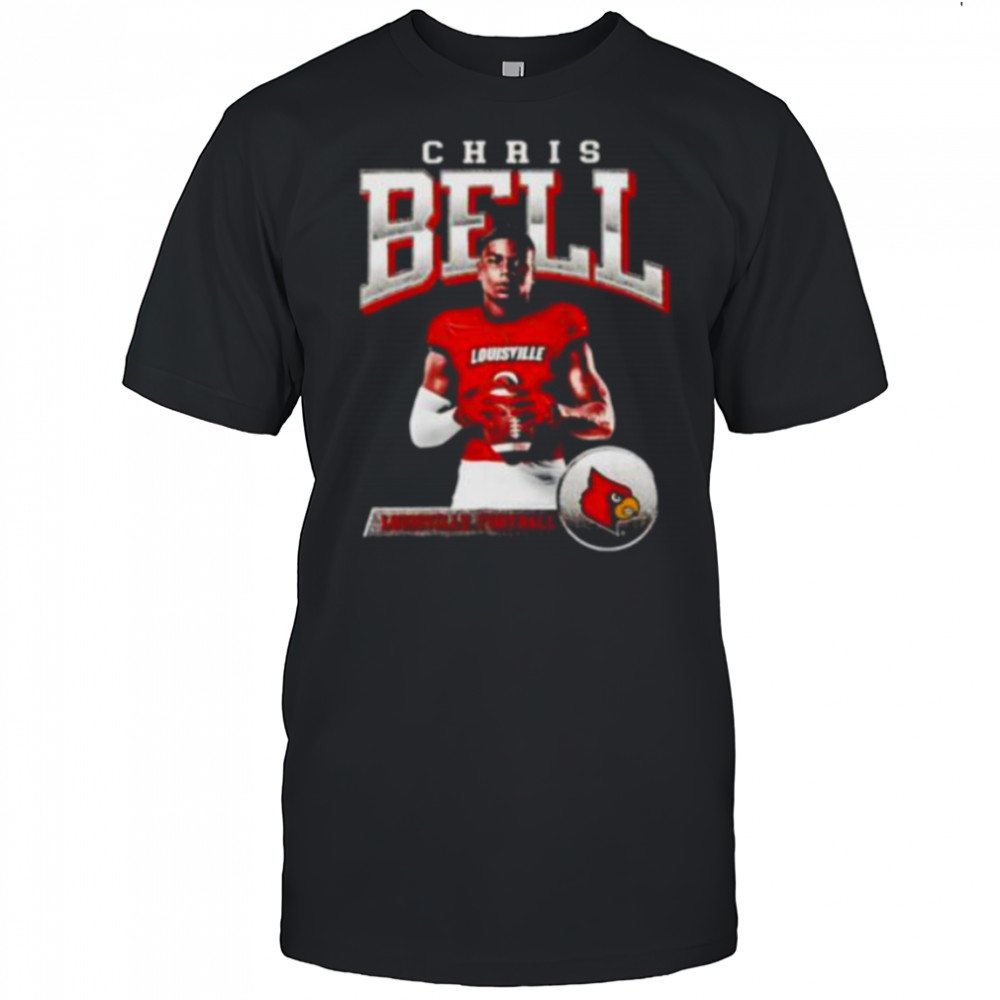 Chris Bell illustrated Louisville football shirt