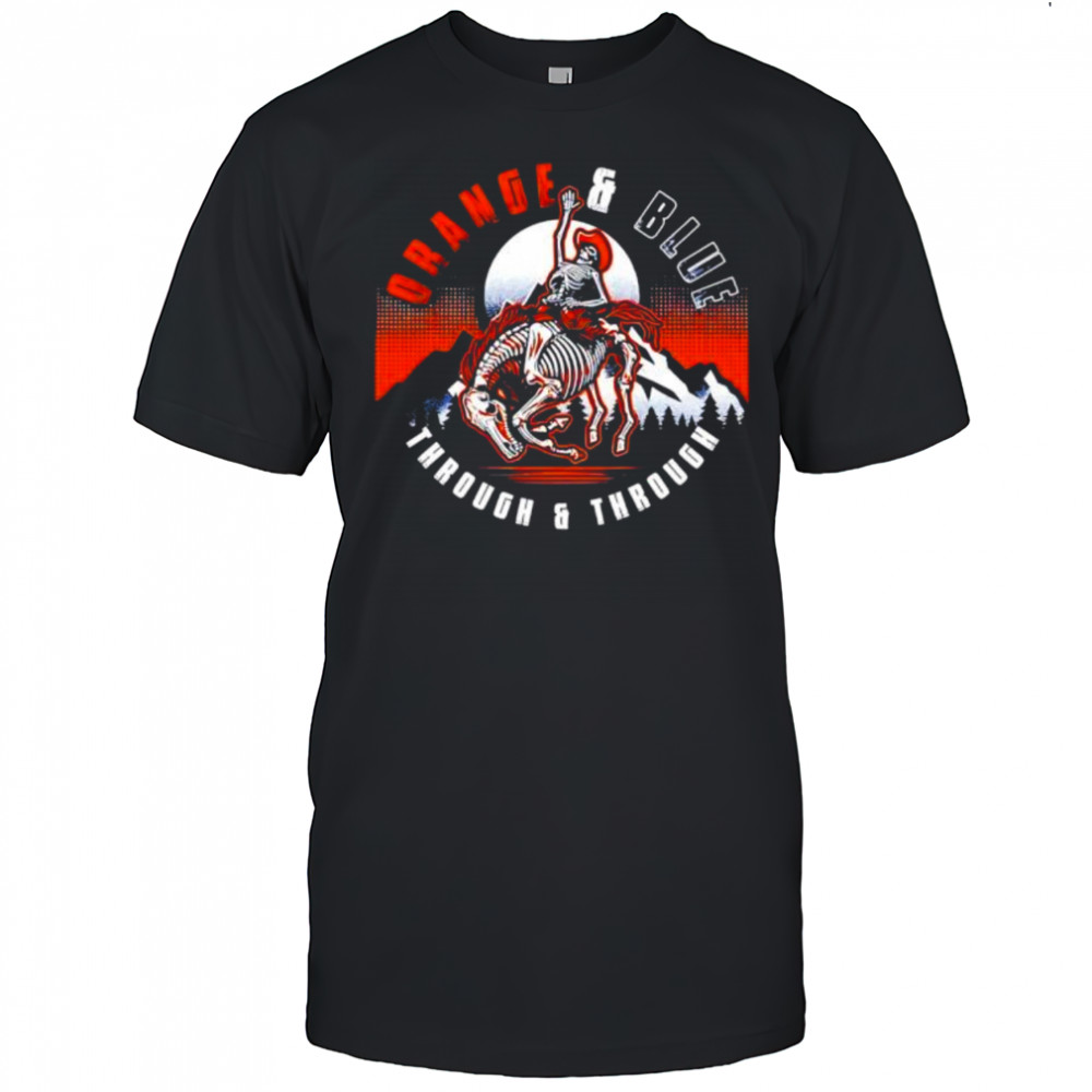 Denver Broncos Orange and Blue Through and Through shirt