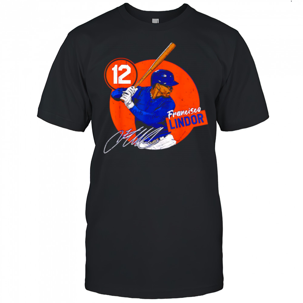 Francisco Lindor #12 New York Baseball MLB Player retro shirt