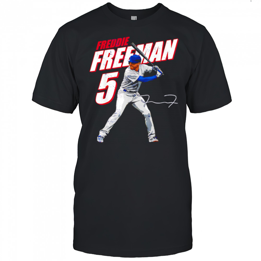 Freddie Freeman #5 Los Angeles Baseball Players signature shirt
