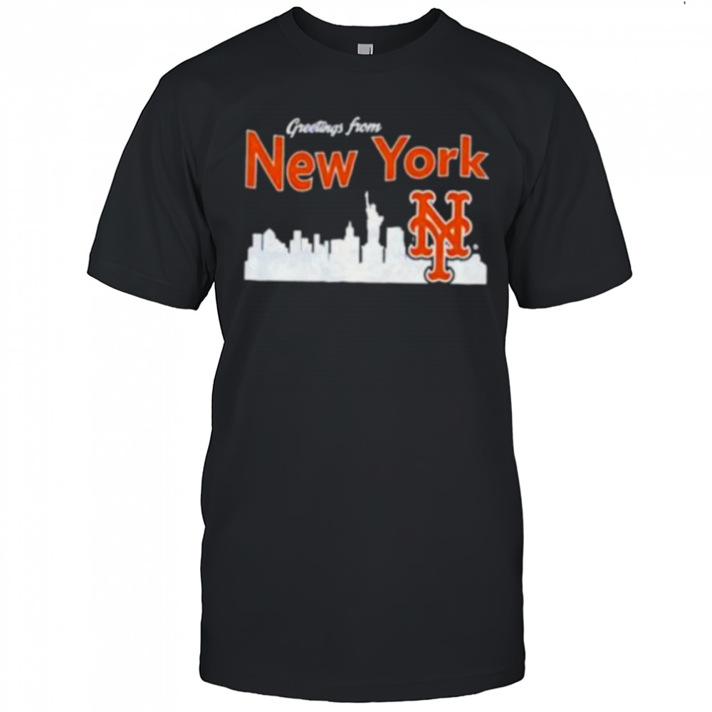Greetings from New York Mets skyline shirt