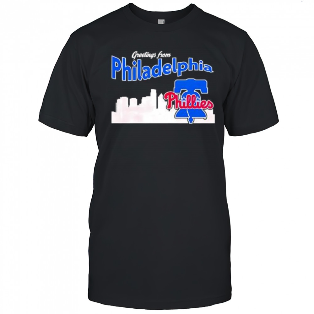 Greetings From Philadelphia Phillies Skyline shirt