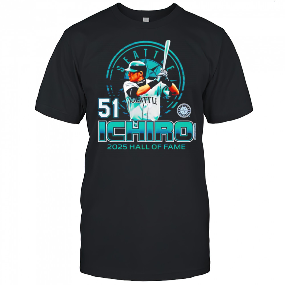 Ichiro Suzuki 51 Seattle Mariners Hall of Fame shirt