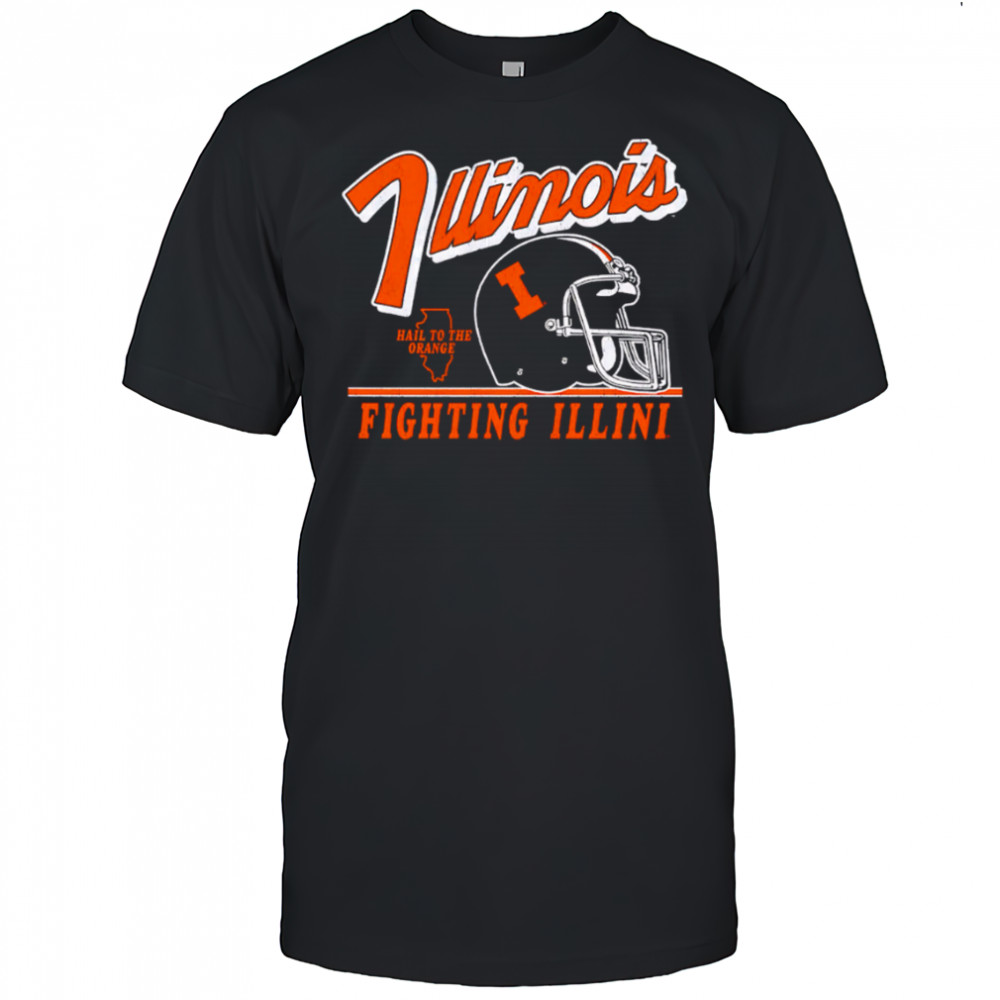 Illinois Fighting Illini Vintage Fly By Vintage Helmet shirt