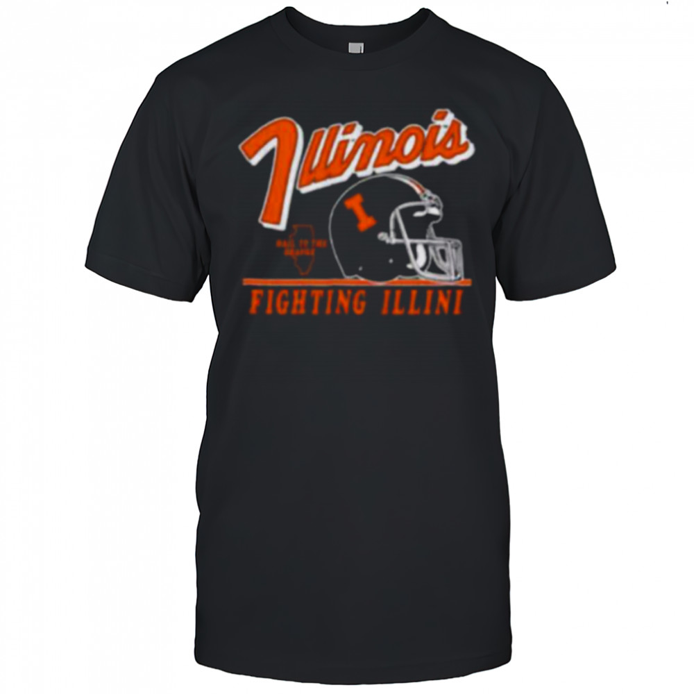 Illinois Fighting Illini Vintage Fly By Vintage Helmet shirt