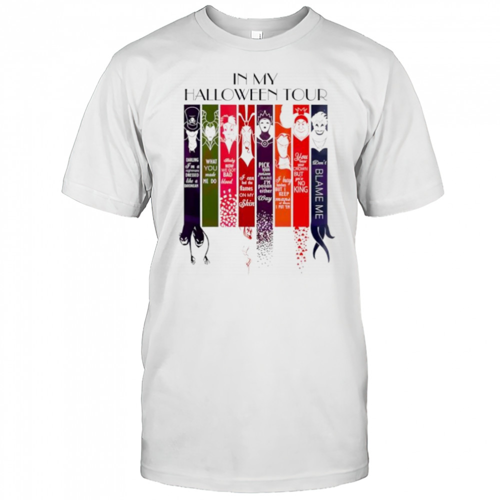In my Halloween tour Disney villains vintage cartoon shirt