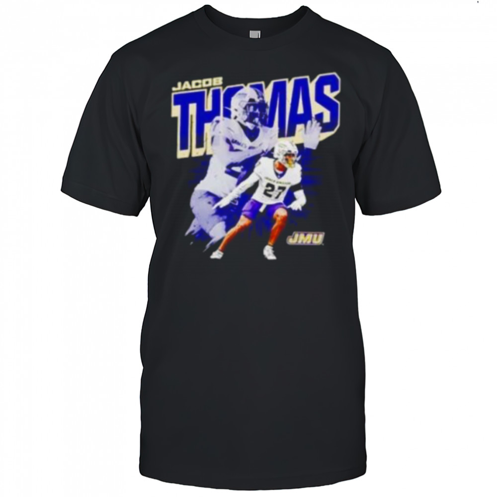 Jacob Thomas JMU Football NCAA graphic shirt
