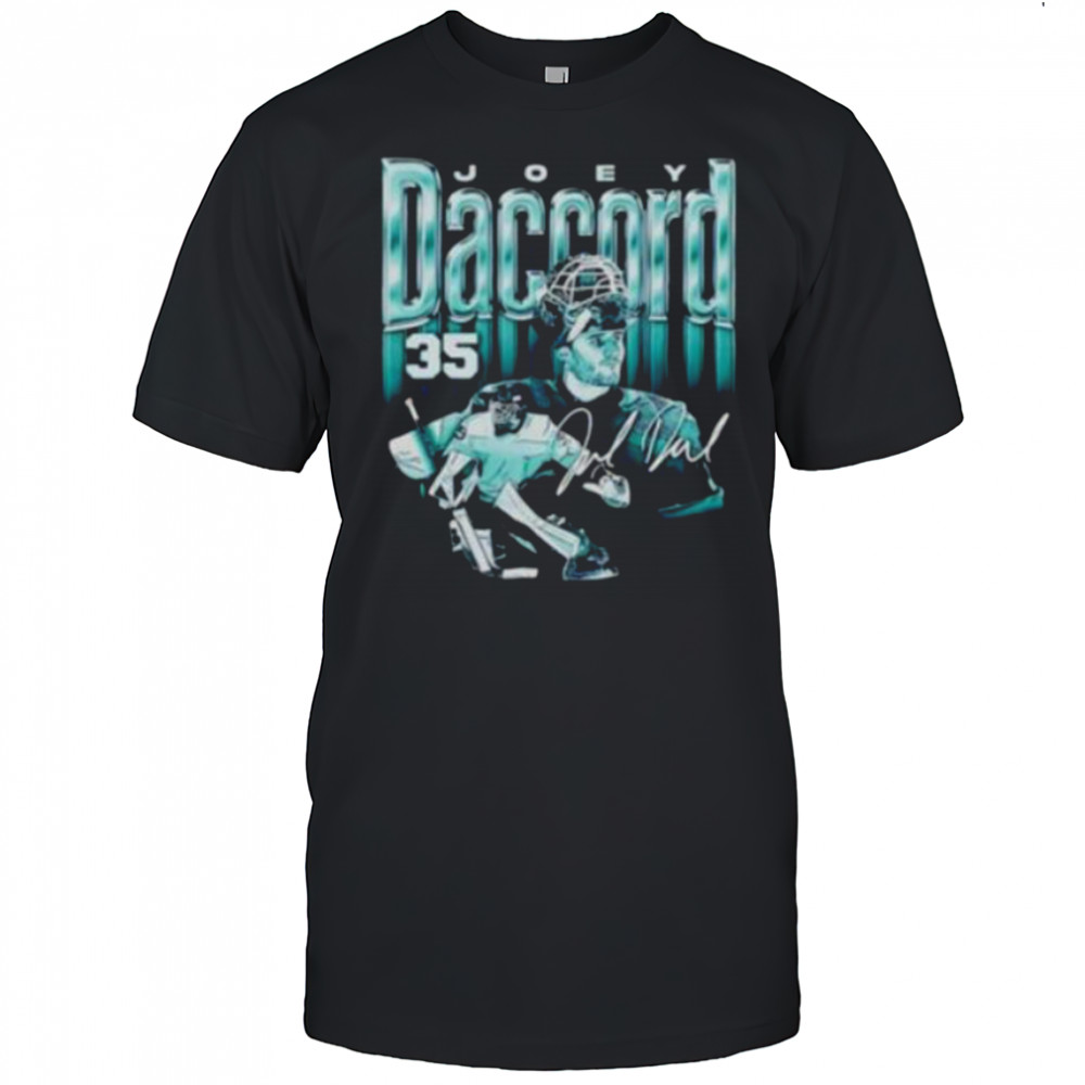 Joey Daccord 35 Seattle Kraken Hockey player autographed shirt