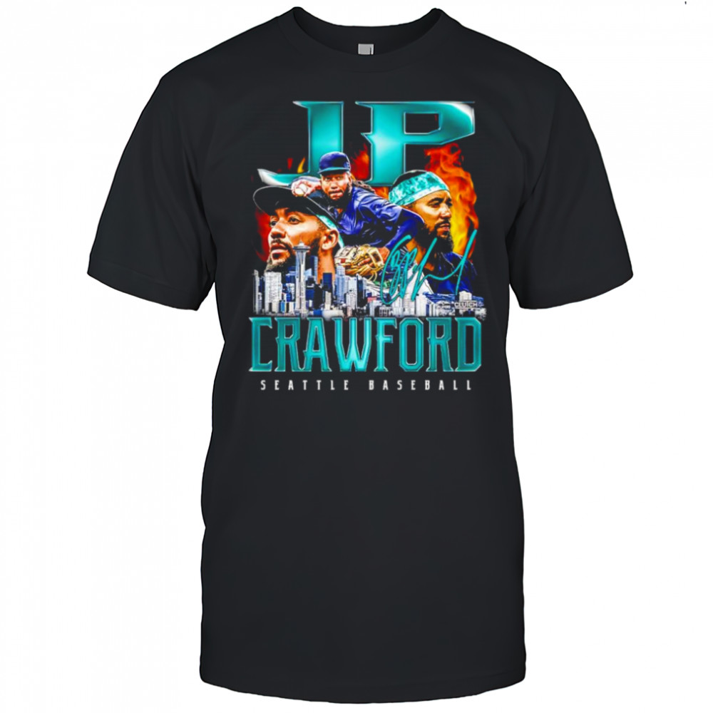 JP Crawford Seattle Mariners baseball retro flair signature shirt