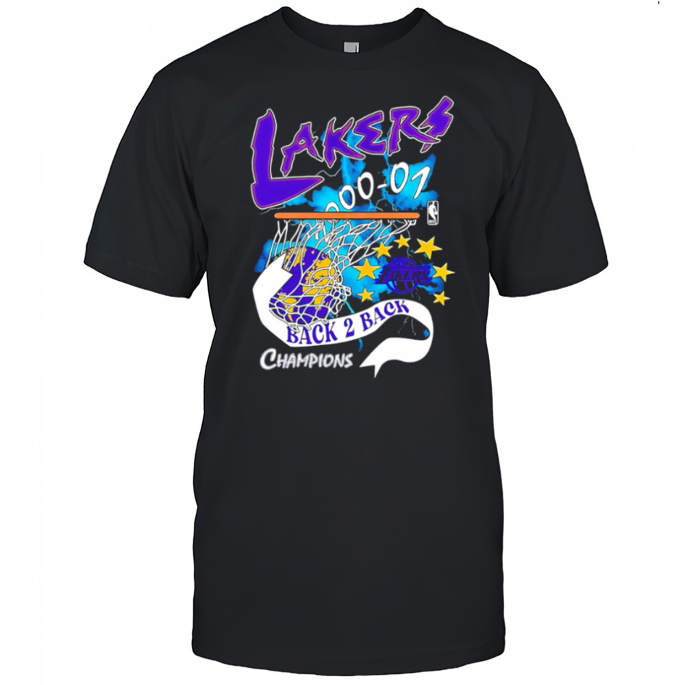 La Lakers Back 2 Back Champions Vintage Graphic shirt