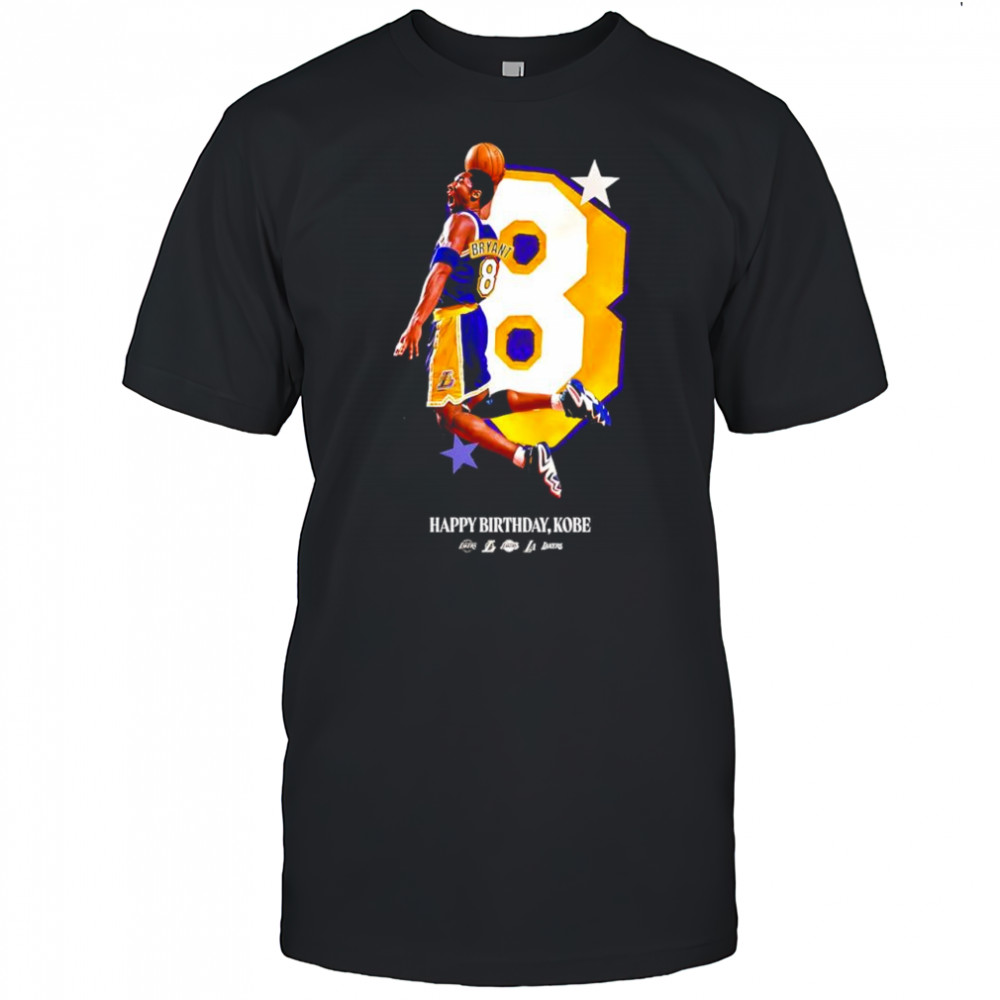 Los Angeles Lakers Happy Birthday Kobe shirt