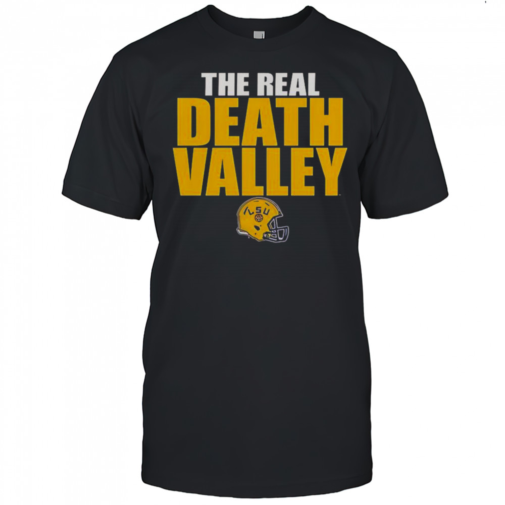 LSU Tigers The Real Death Valley Helmet 2025 T-Shirt