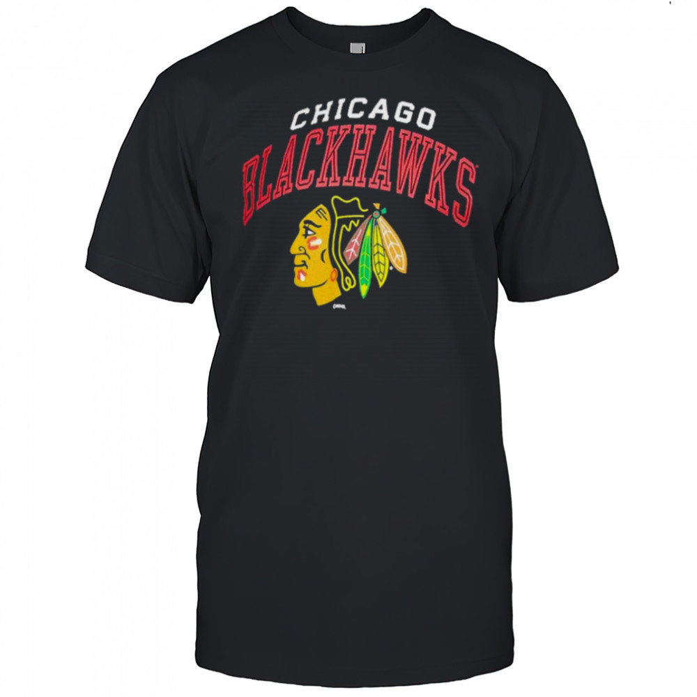 Men’s Champion Black Chicago Blackhawks Primary Logo T Shirt