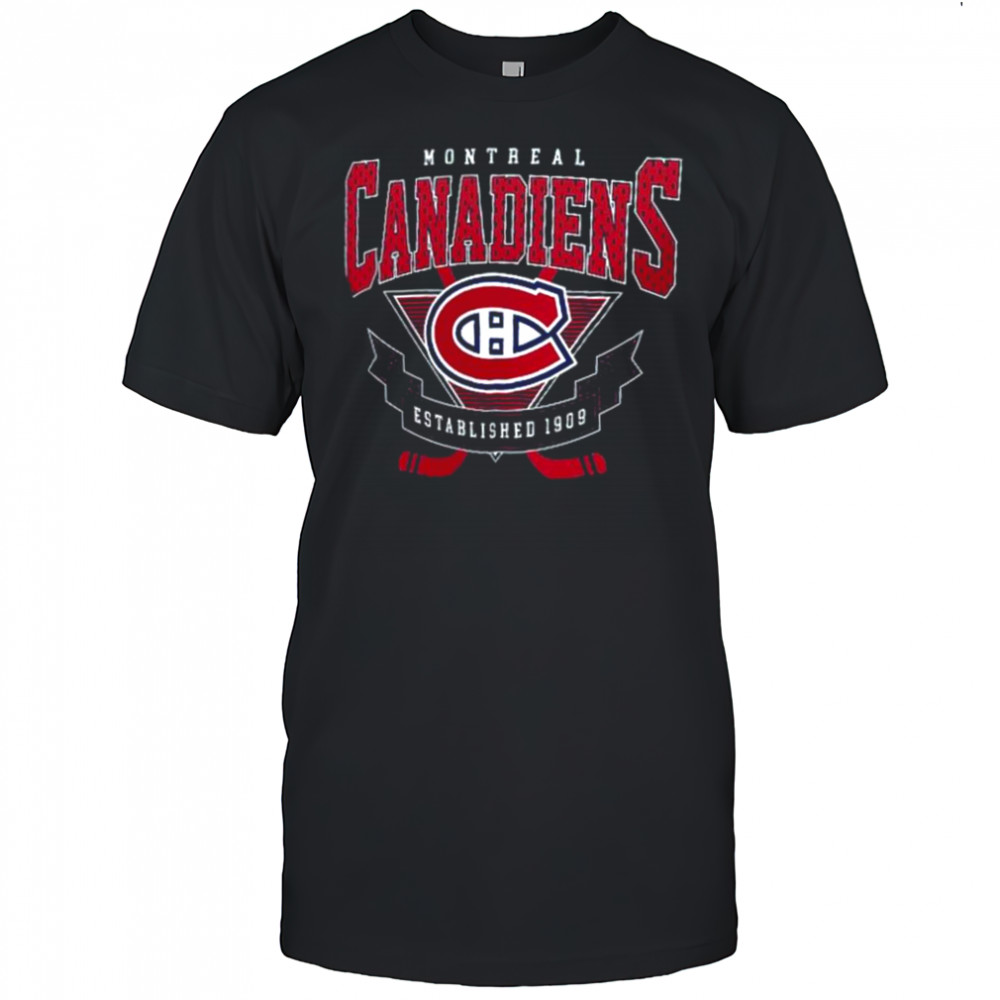 Montreal Canadiens Established 1909 Team Logo Graphic T Shirt